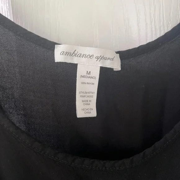 Black Strappy Ruffle Top - Picture 2 of 7